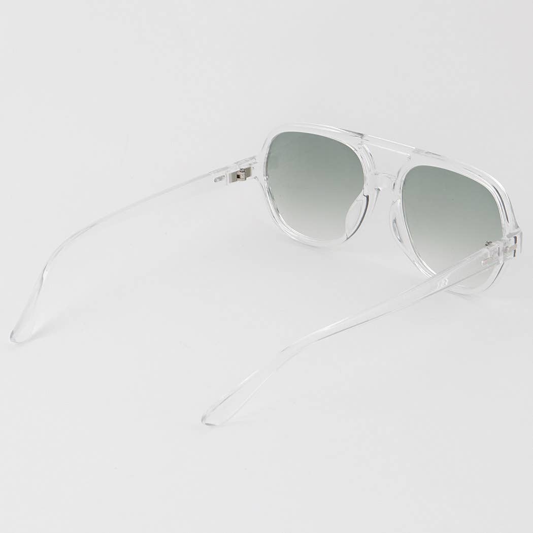 Bright Gradient Aviator Sunglasses: Multicolor