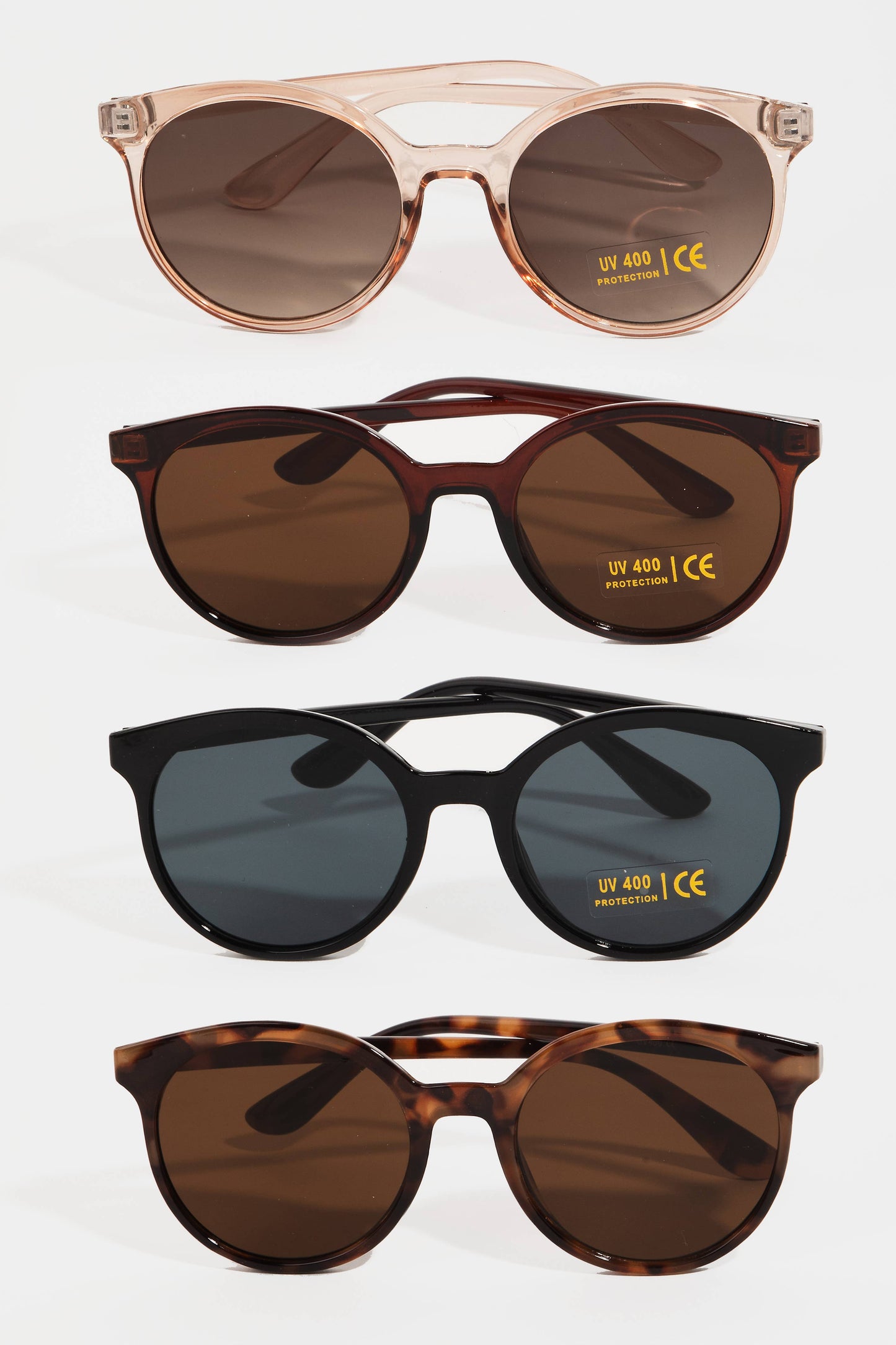 Plastic Round Lens Sunglasses: Assorted